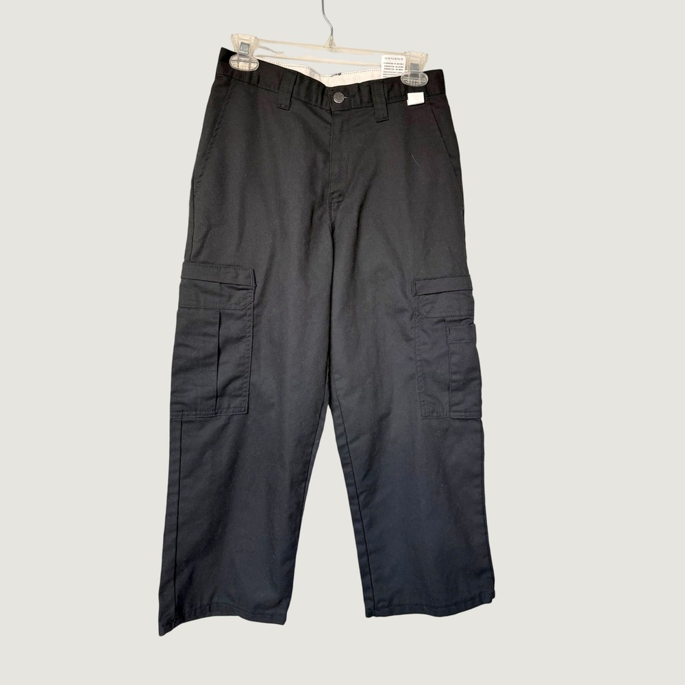 Dickies Occupational Wear Black Cargo Pants LP72BK 28 37U Utility Workwear